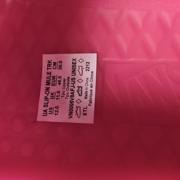 Vans Men's Hot Pink Slip-On Mule - Picture 3 of 5